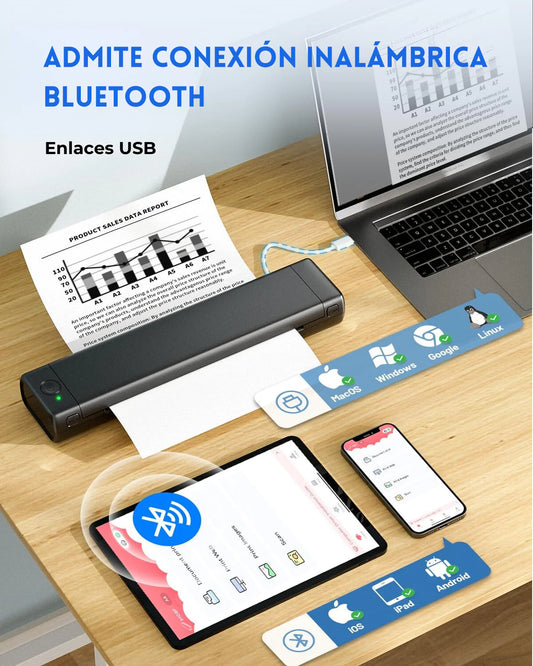 Impresora portátil con Bluetooth